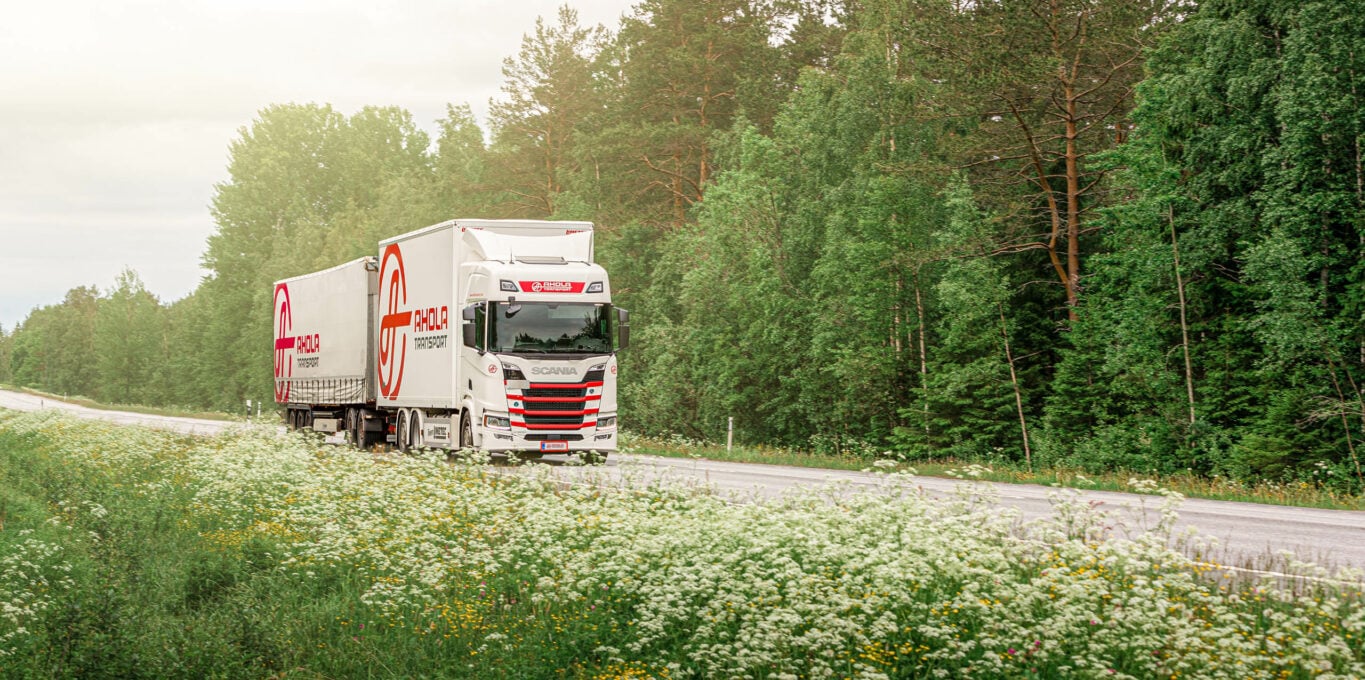 Ahola truck in forest