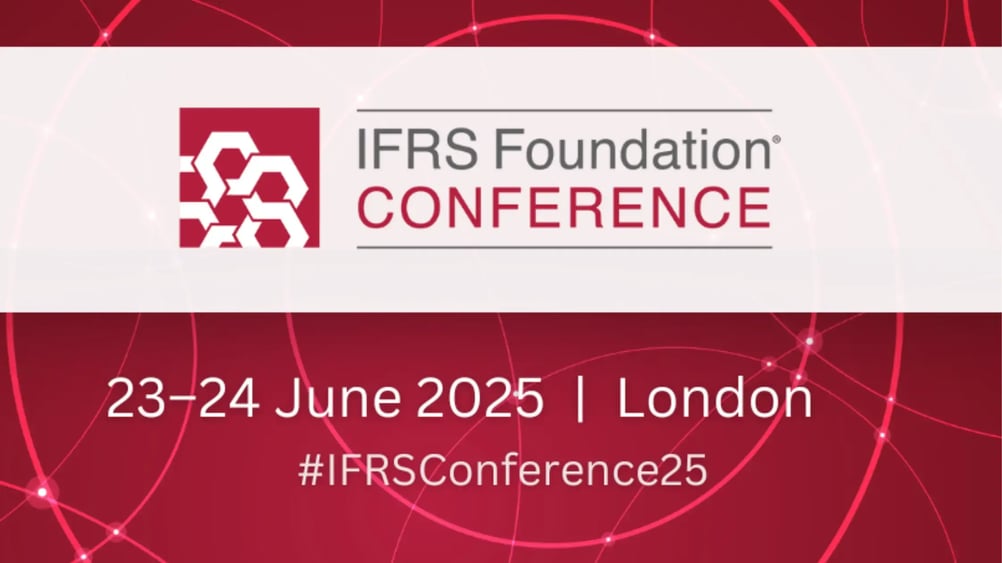 Banner promoting IFRS Foundation conference in London 23-24 june 25