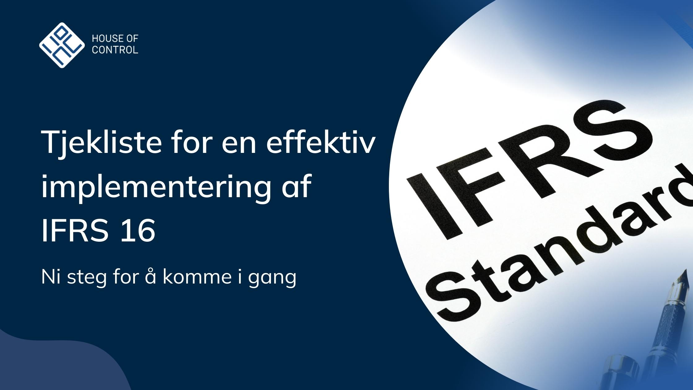  Implementering af IFRS 16: Ni trin til at komme i gang