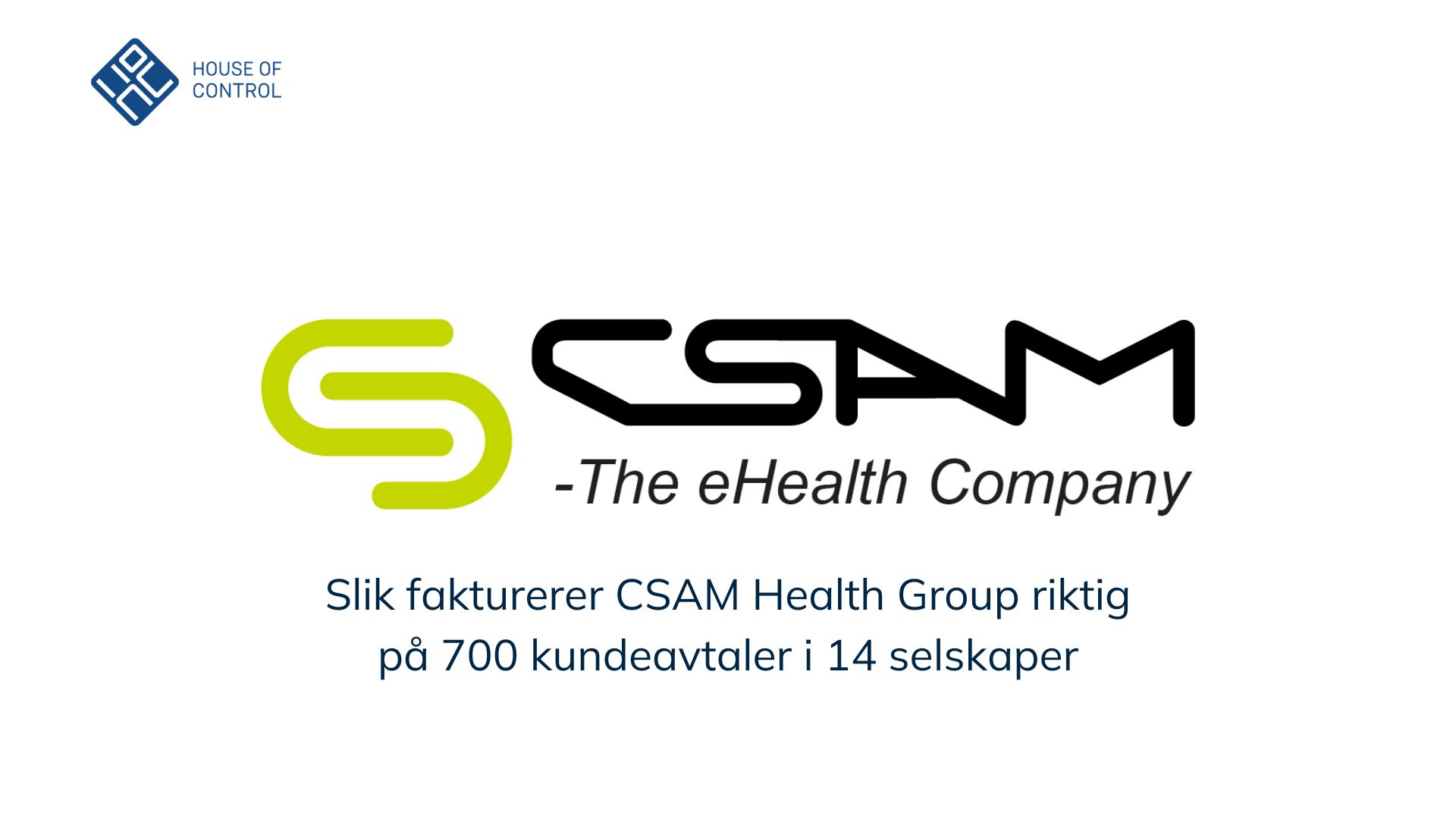 CSAM Health Group case study