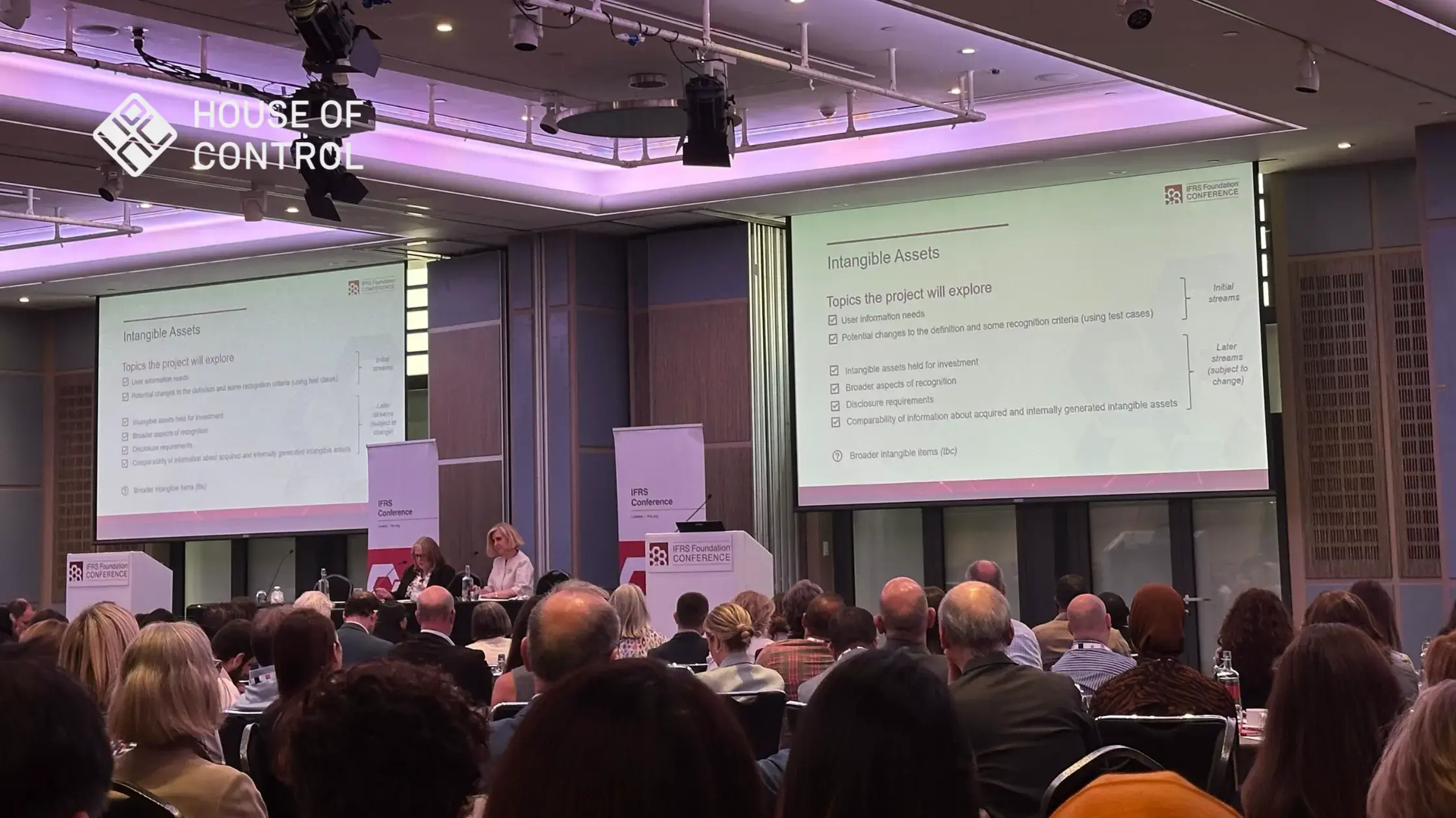 crowd watching lecture at ifrs conference